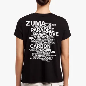 Short Sleeve Malibu Beaches Graphic - Black