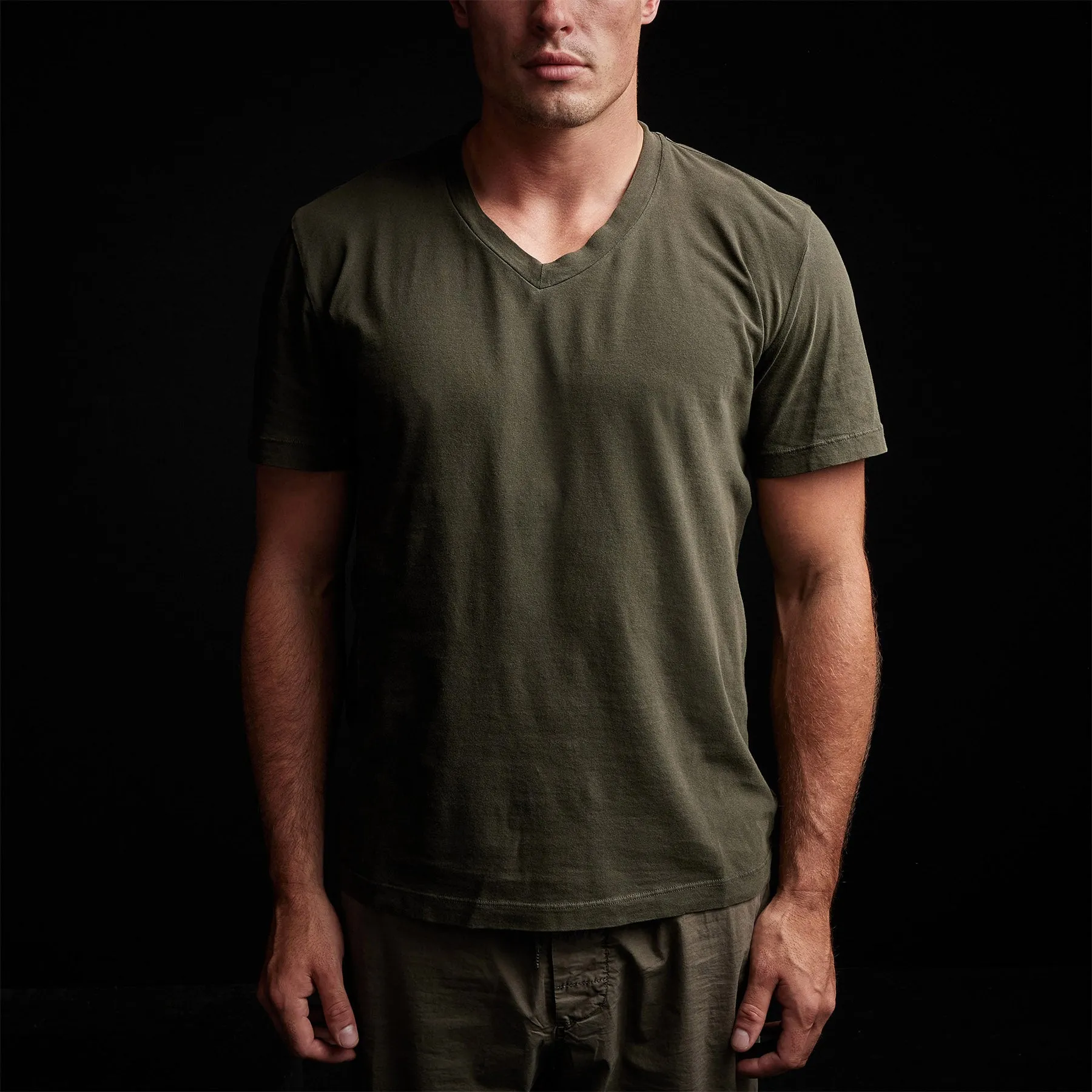 Short Sleeve V Neck - Tent Pigment
