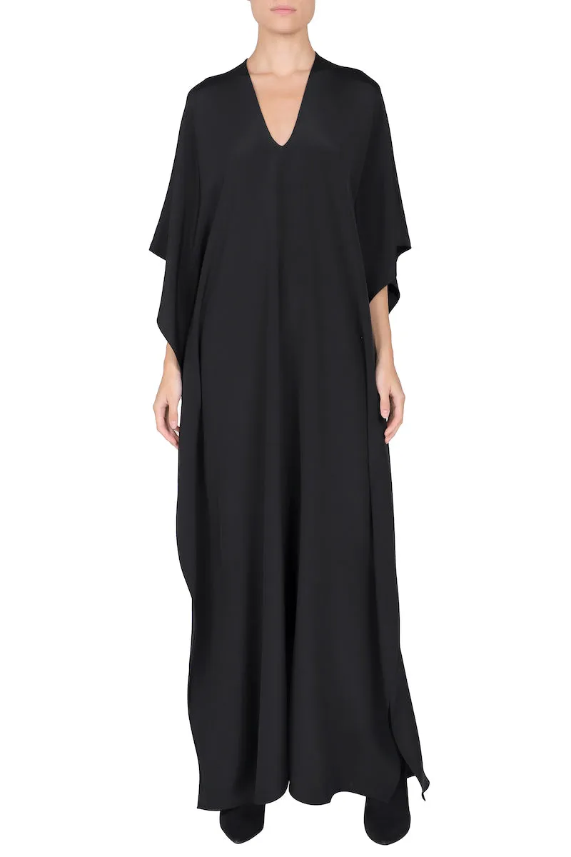 Silk Crepe De Chine Boubou Caftan