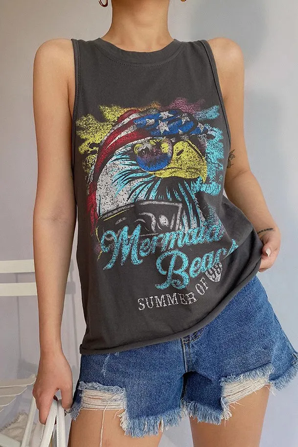 Sleeveless Crew Neck Fitted Basic Cami Top Shirt