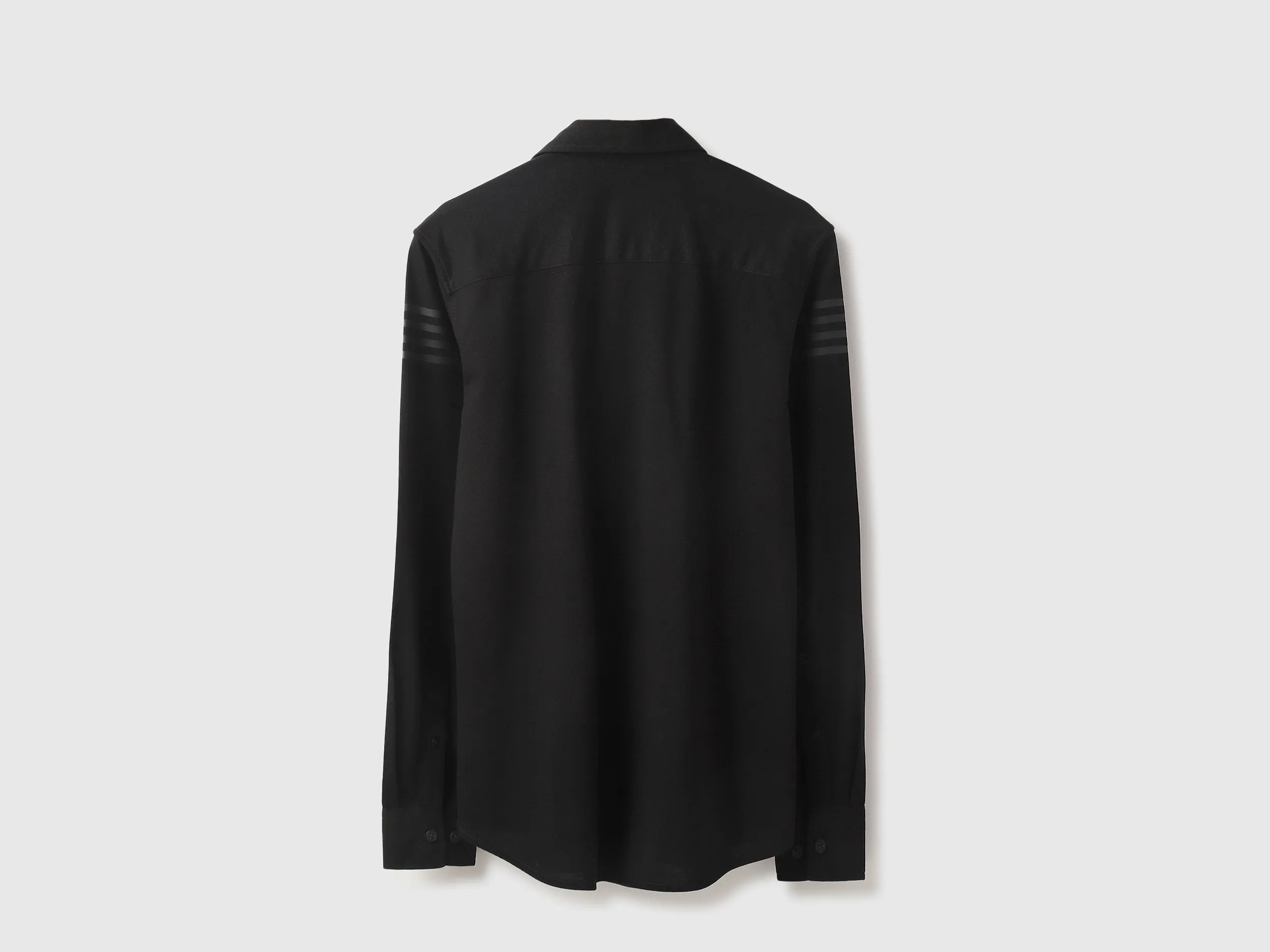 Slim Fit Spread Collar Striped Shirt