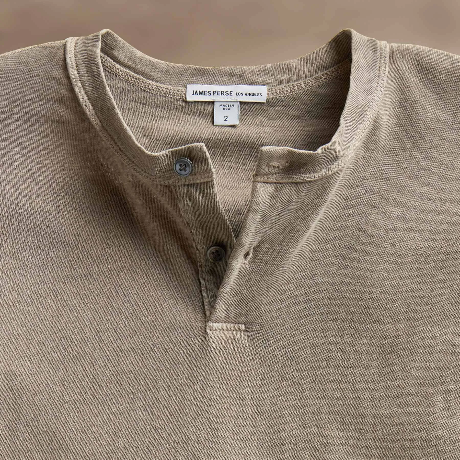 Slub Jersey Henley - Overcast Pigment