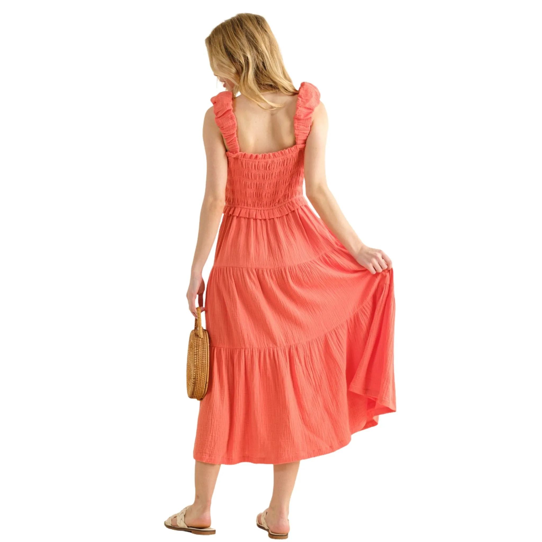Smocked Ruffled Tiered Dress – Flirty & Effortless