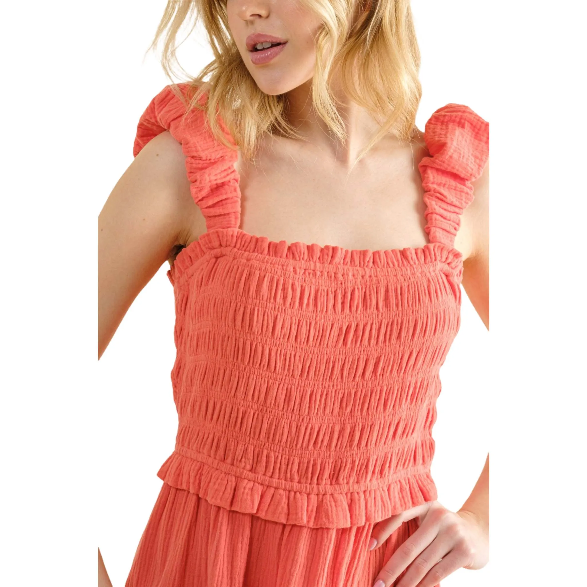Smocked Ruffled Tiered Dress – Flirty & Effortless