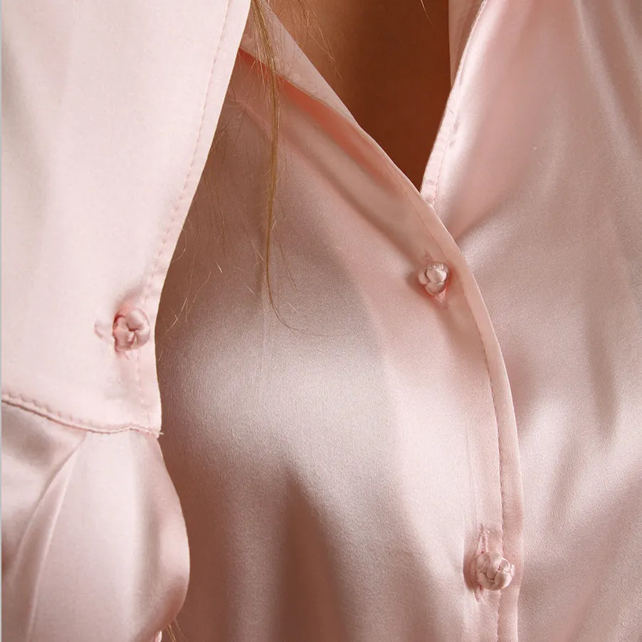 Soft Collared Blouse - Powder Pink