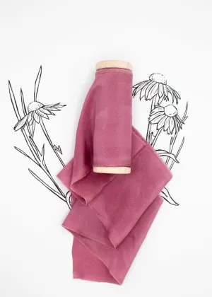 Soft Garnet Silk Ribbon in Habotai