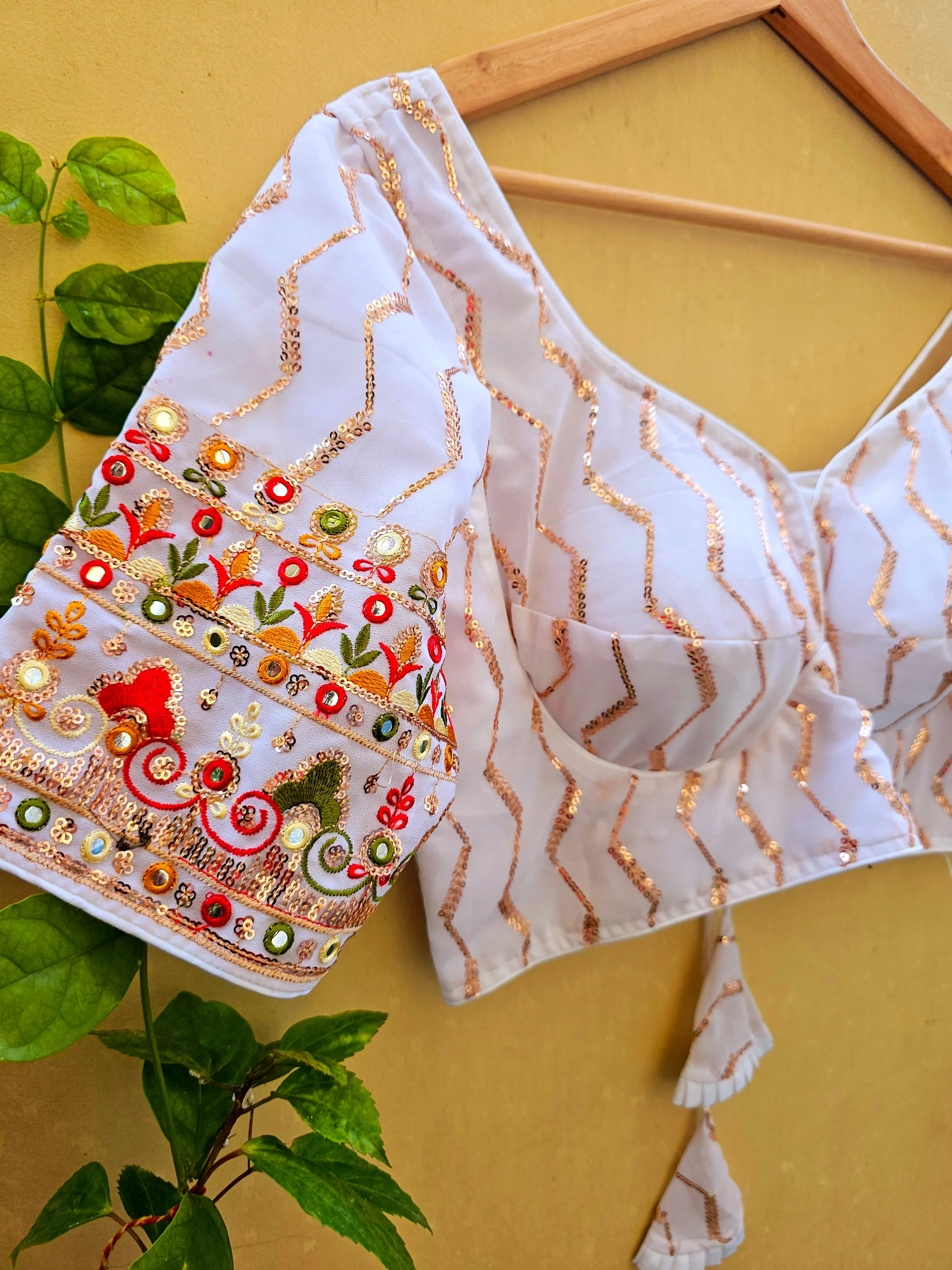 Soft Georgette Multicolour Embroidery blouse