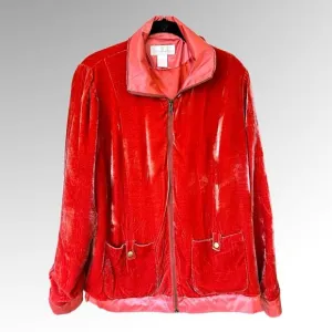 Soft Sorroundings Womens Silk/Rayon Light Jacket Size M