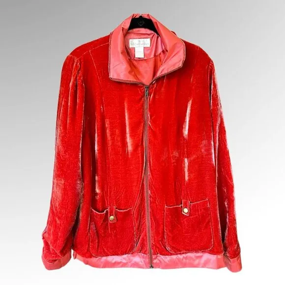 Soft Sorroundings Womens Silk/Rayon Light Jacket Size M