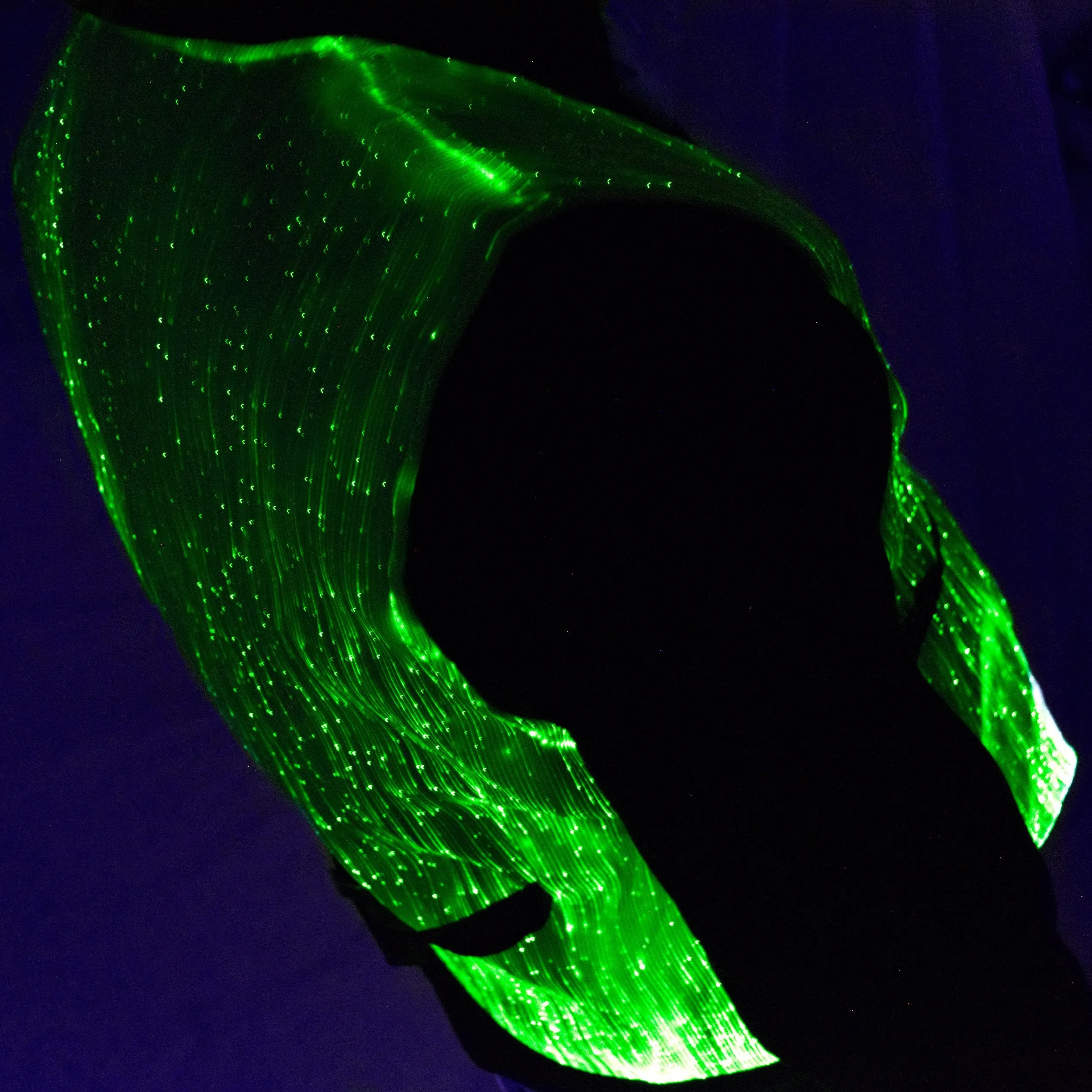 Sound Activated Fiber Optic Waistcoat - Bluetooth App Controlled