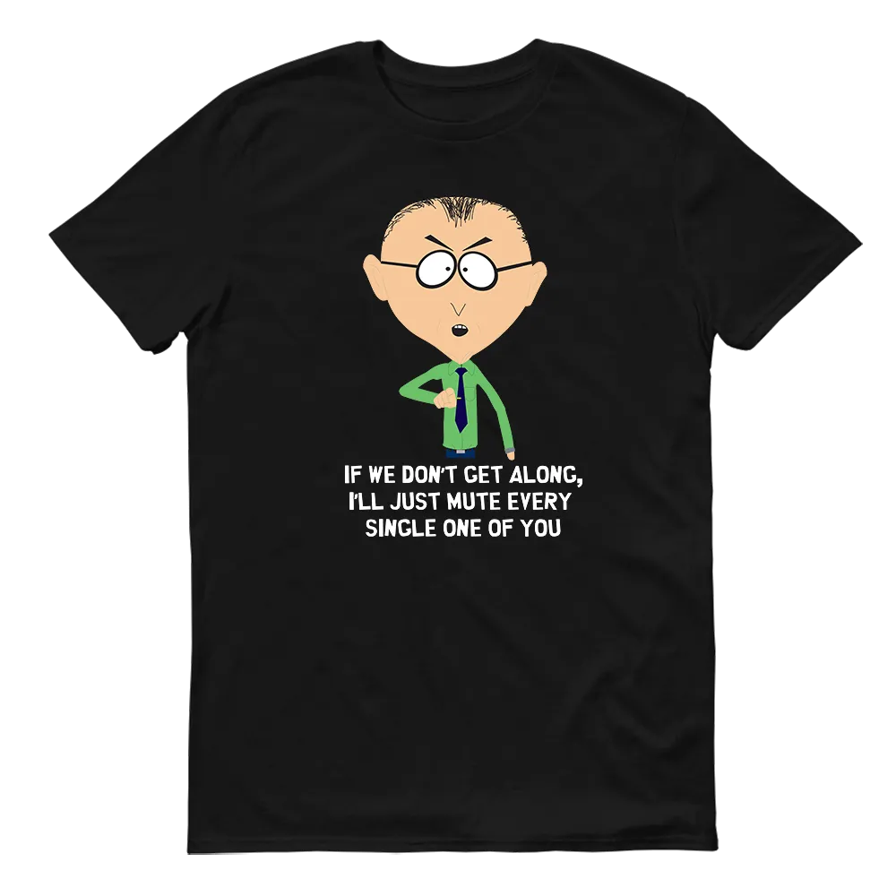 South Park Mr. Mackey Don't Get Along Adult Short Sleeve T-Shirt