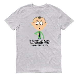 South Park Mr. Mackey Don't Get Along Adult Short Sleeve T-Shirt