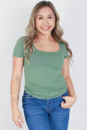 SQUARE NECK BASIC TOP