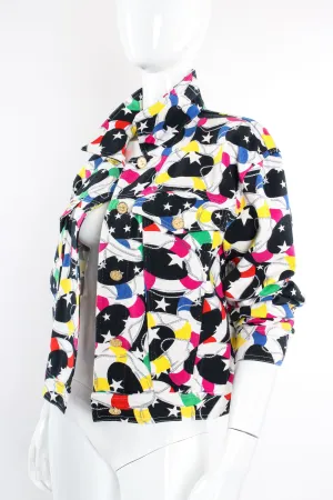 Starry Striped Life Saver Denim Jacket