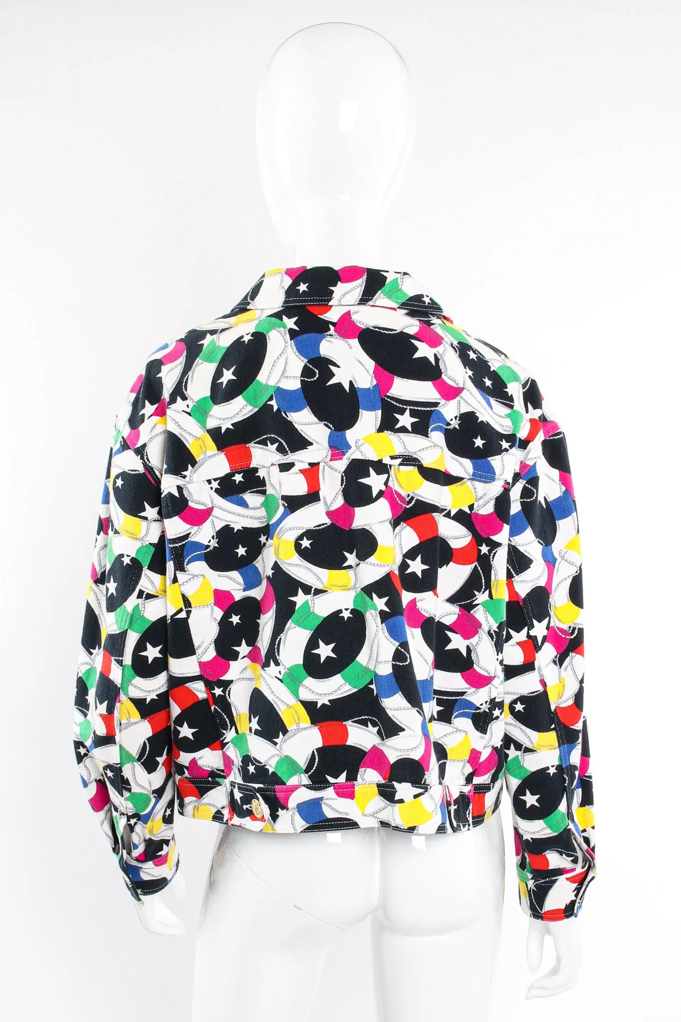 Starry Striped Life Saver Denim Jacket