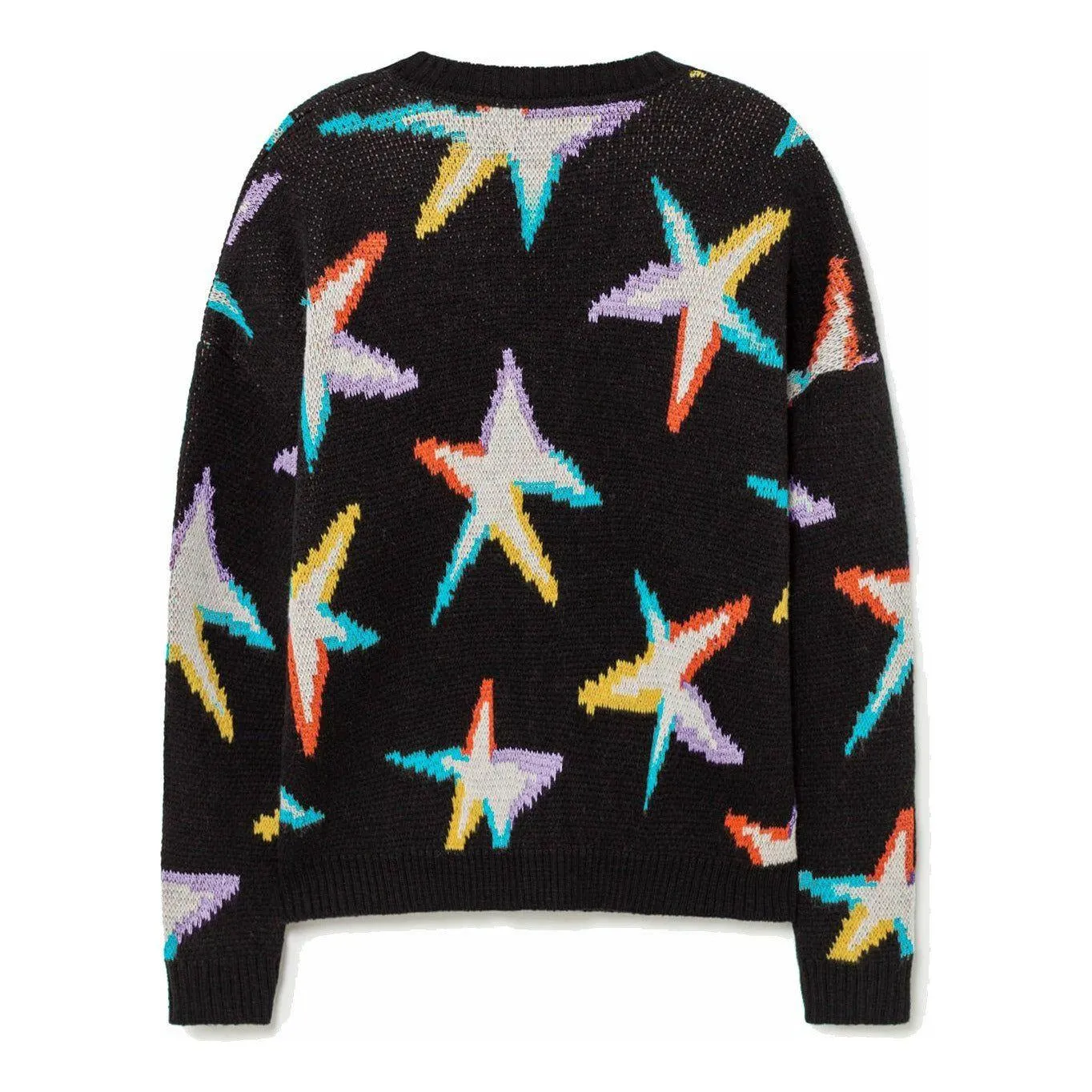 Stars Racoon Kids Cardigan - Black Orange Logo