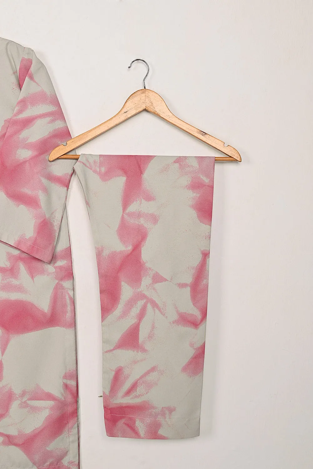 STP-206K-Gray - 2Pc Ready to Wear Spray Contoured Co-Ord Set
