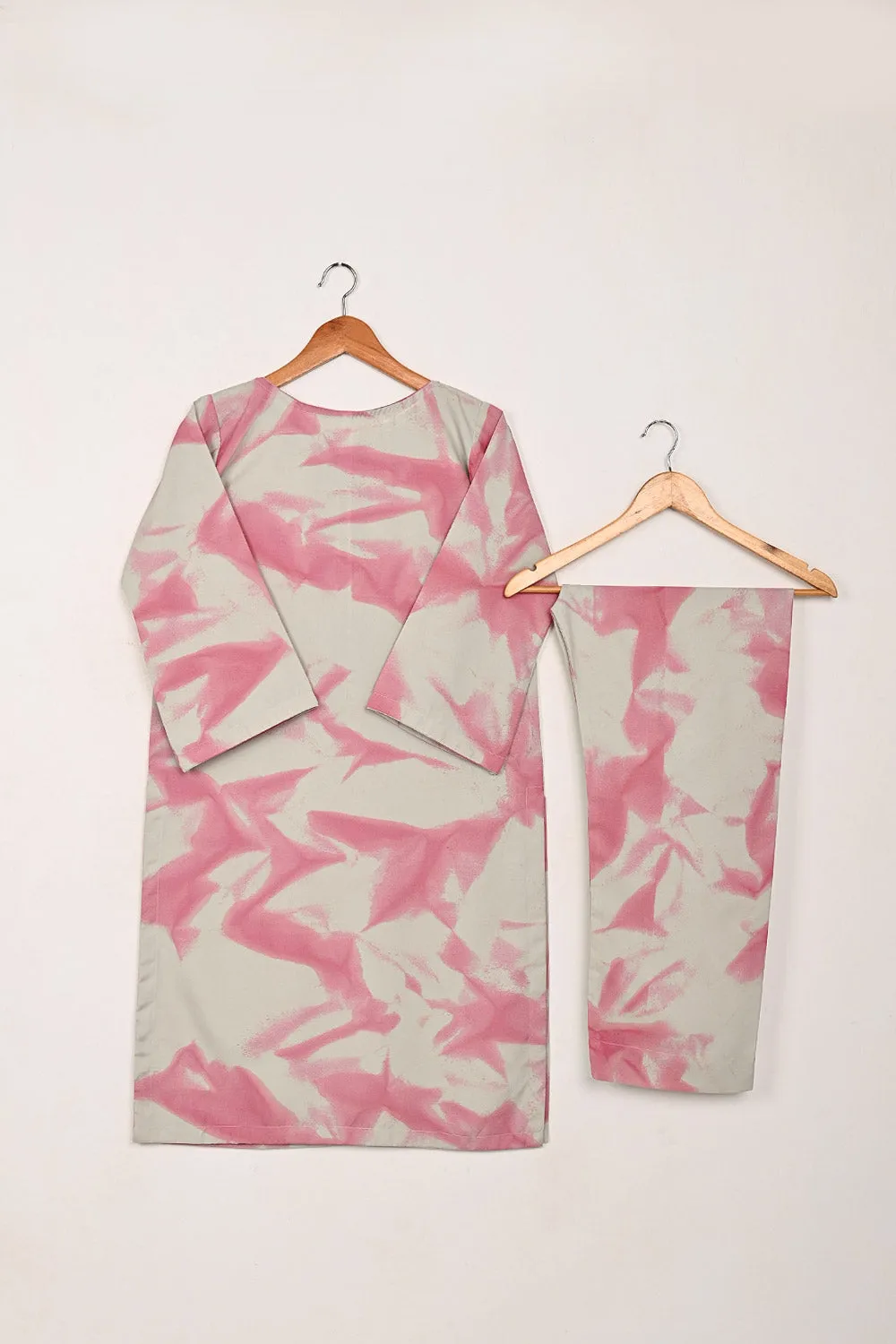 STP-206K-Gray - 2Pc Ready to Wear Spray Contoured Co-Ord Set