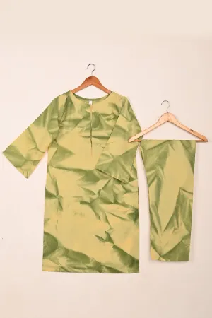 STP-206P-Yellow - 2Pc Ready to Wear Spray Contoured Co-Ord Set