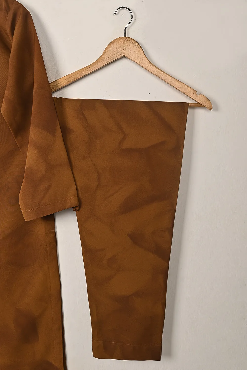 STP-288A-Brown - 2Pc Ready to Wear Spray Contoured Co-Ord Set