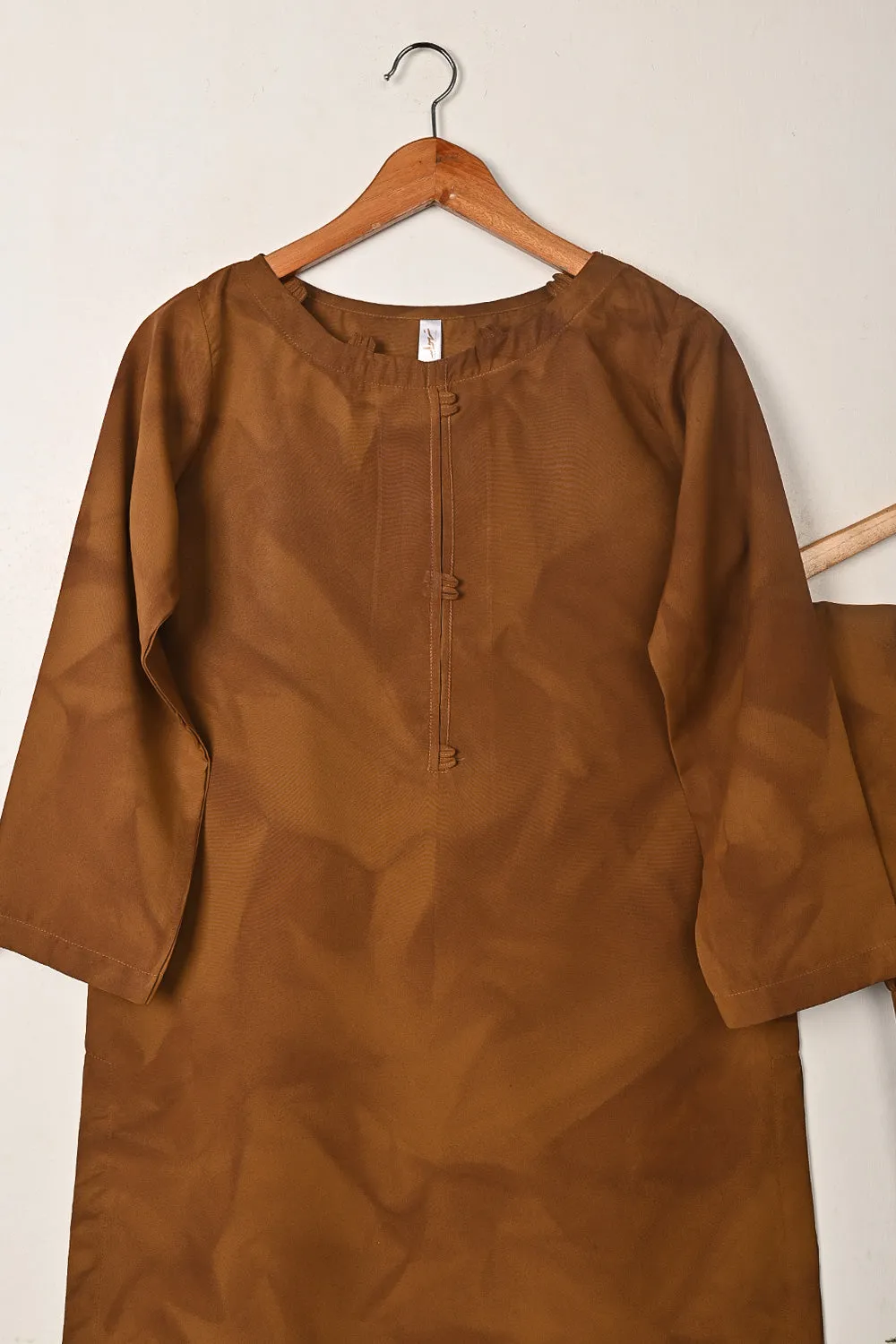 STP-288A-Brown - 2Pc Ready to Wear Spray Contoured Co-Ord Set
