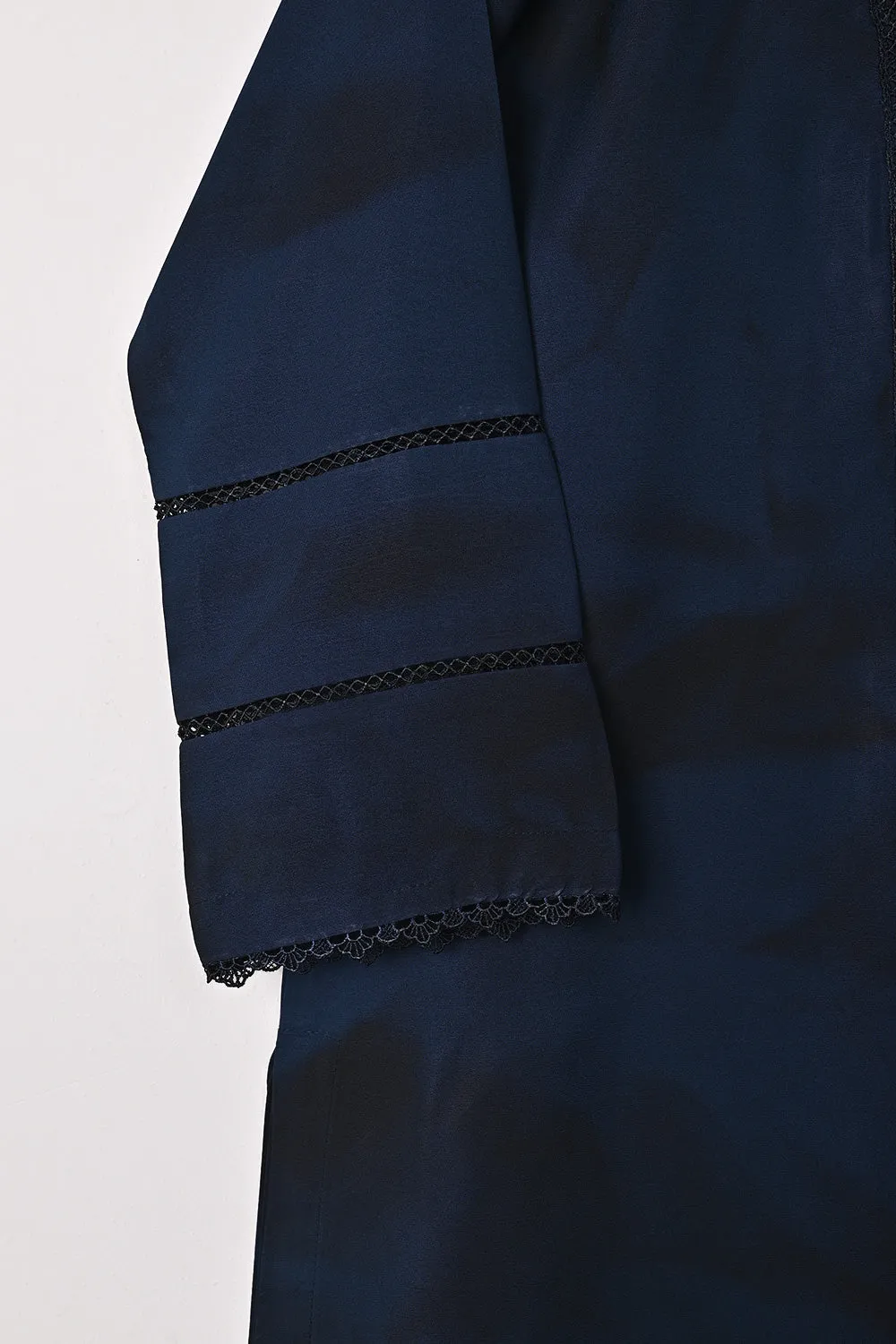 STP-299B-Navy Blue - 2Pc Ready to Wear Spray Contoured Co-Ord Set
