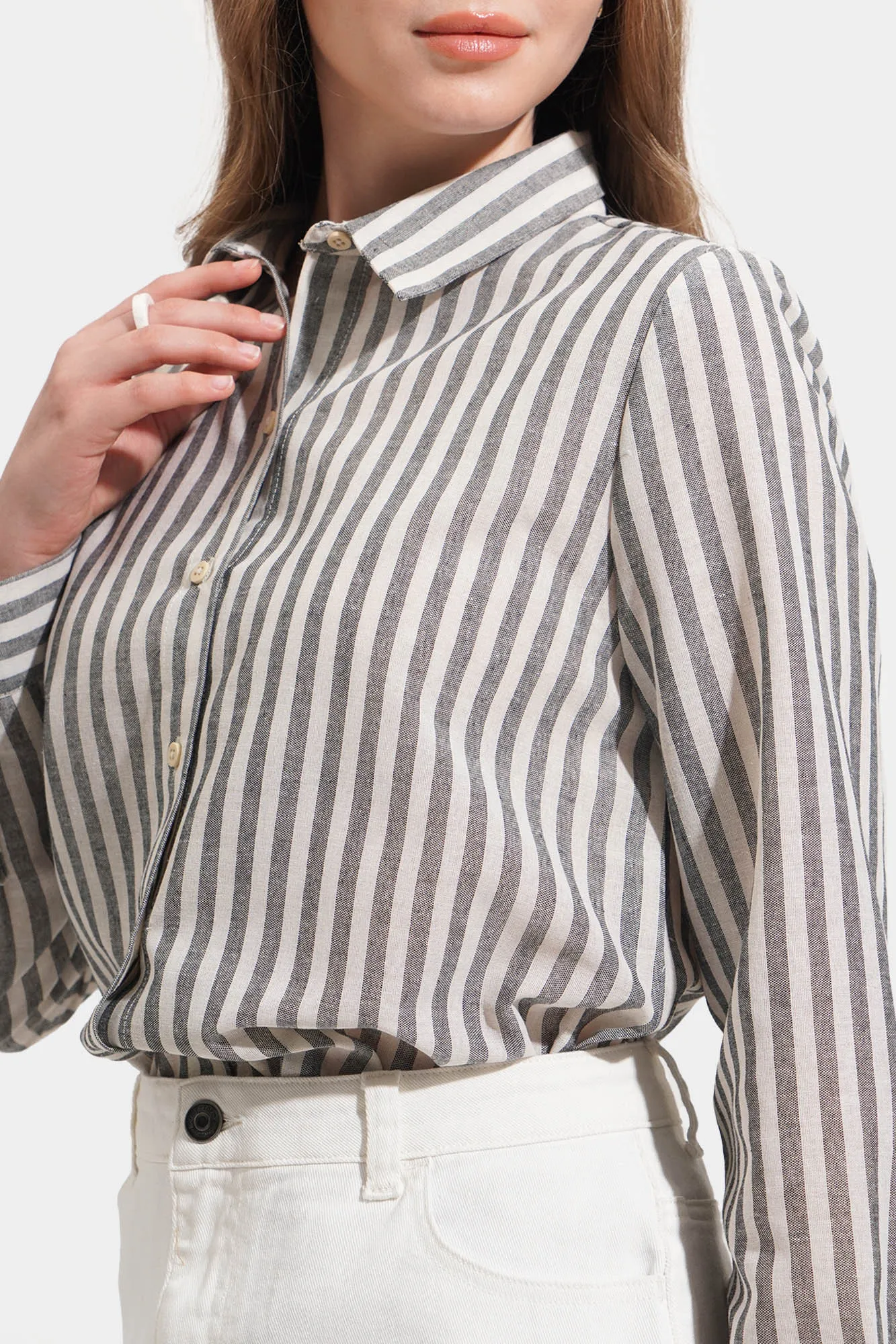 Striped Button Down Shirt