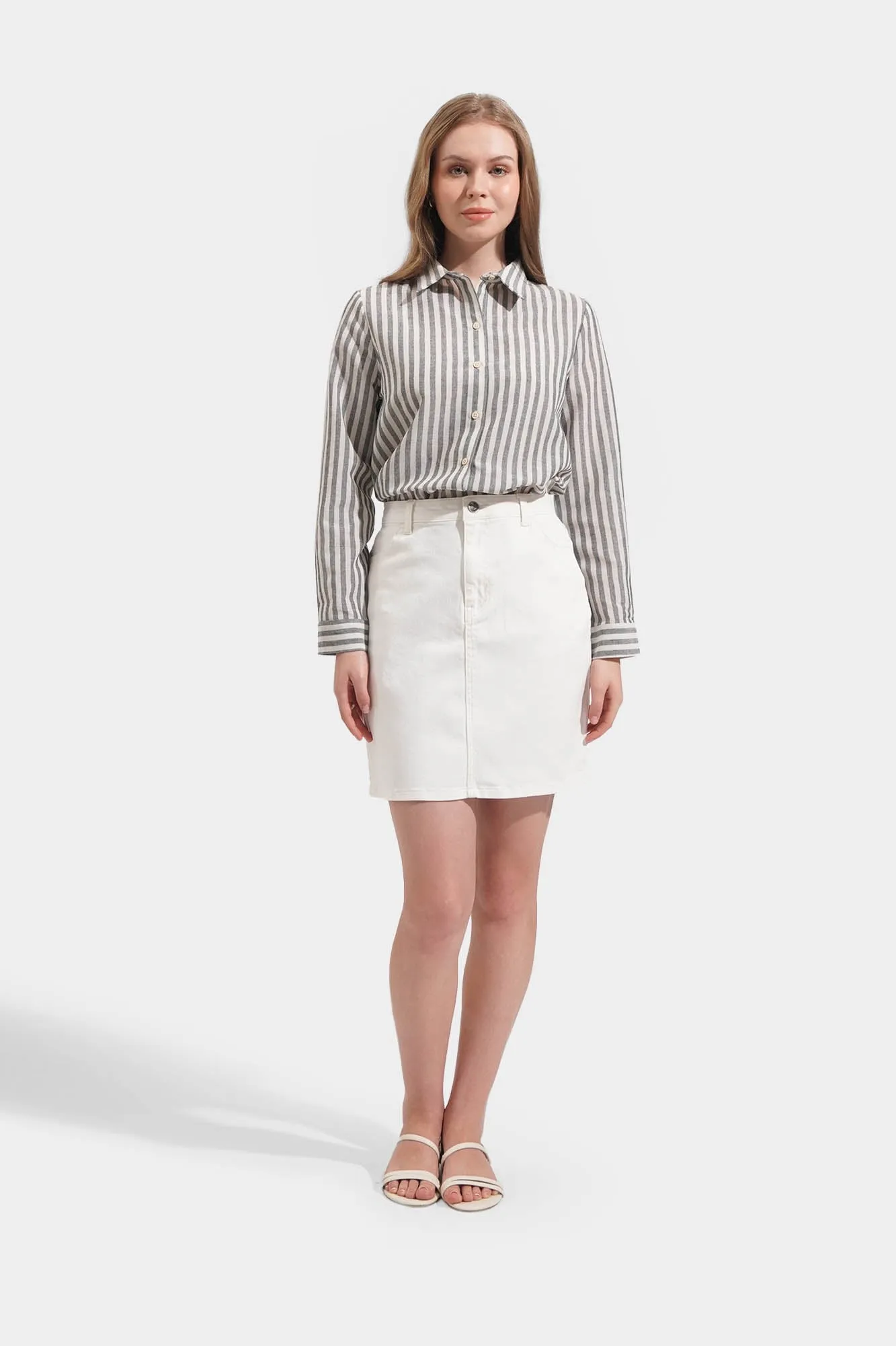 Striped Button Down Shirt