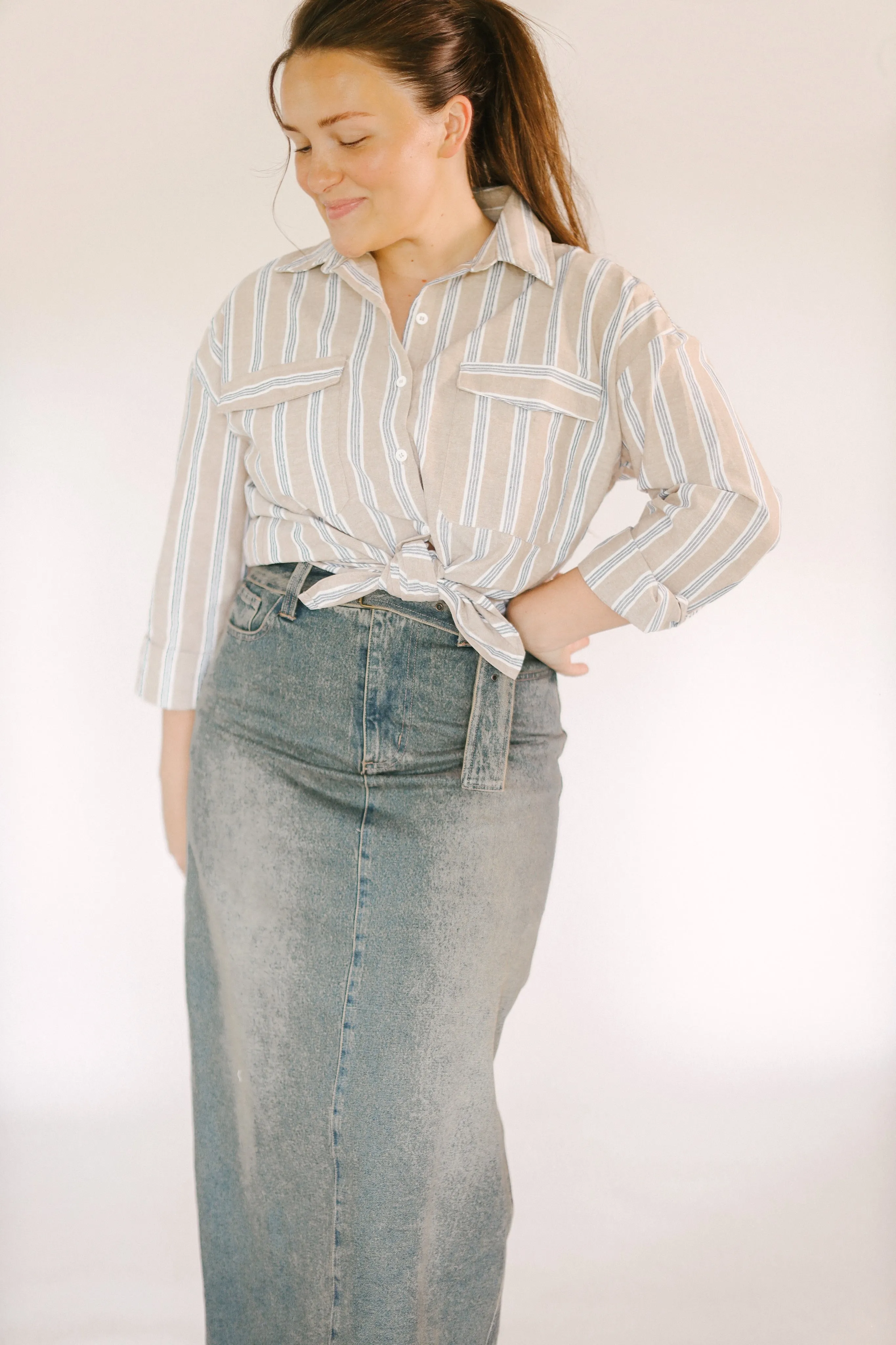 Striped Button Up Shirt