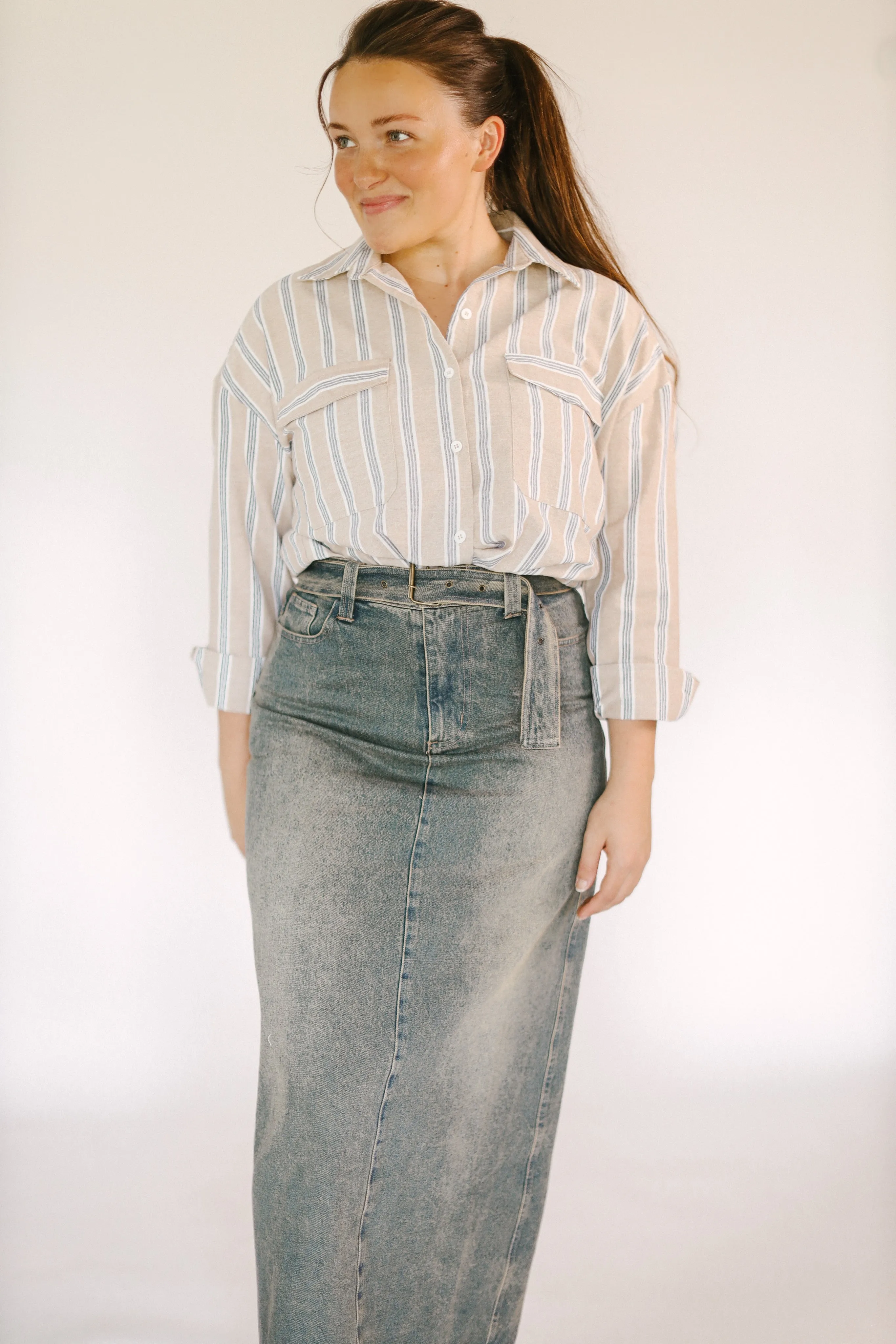 Striped Button Up Shirt
