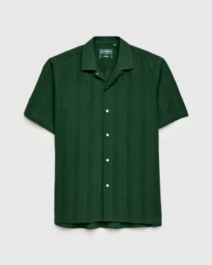 Striped Camp Shirt in Green