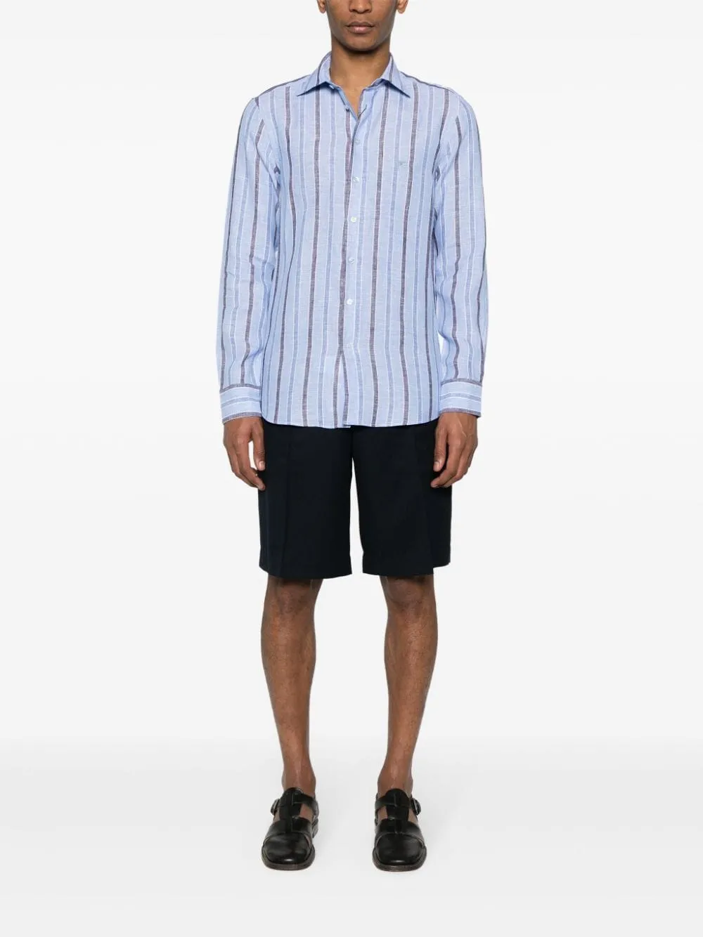 Striped cotton shirt