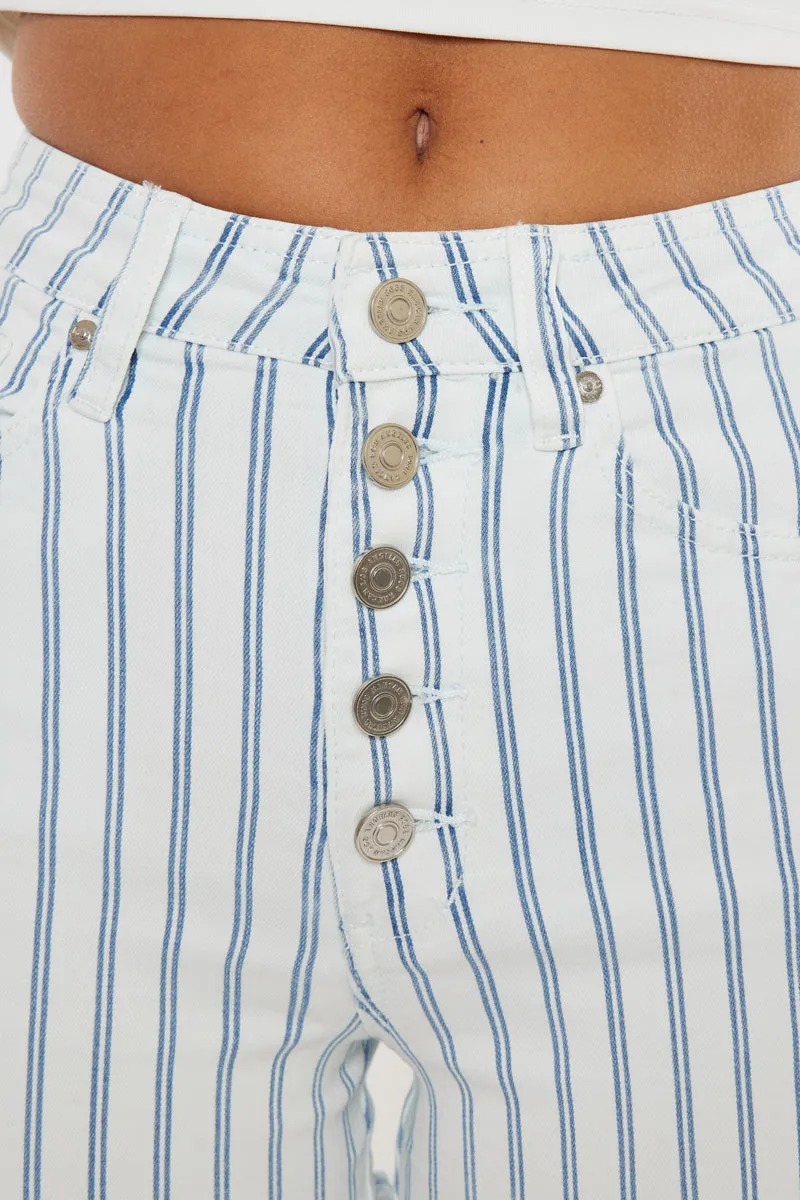 Sue High Rise Button Up Shorts
