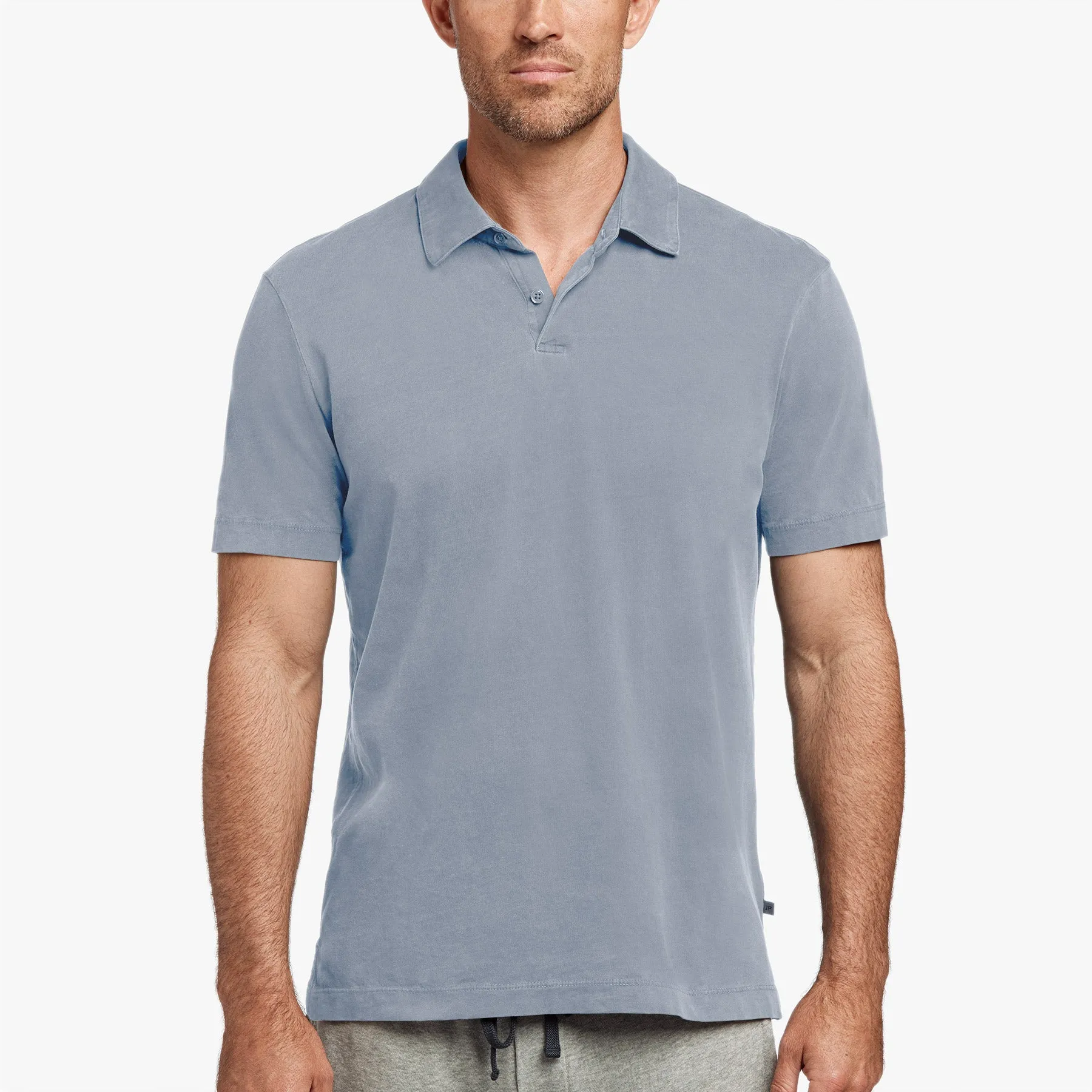 Sueded Jersey Polo - North Pigment