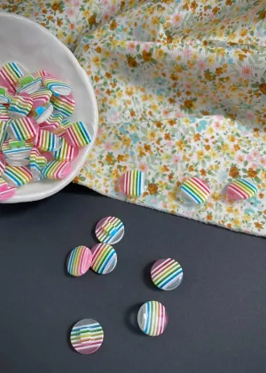 Summer Candy Button, 15mm