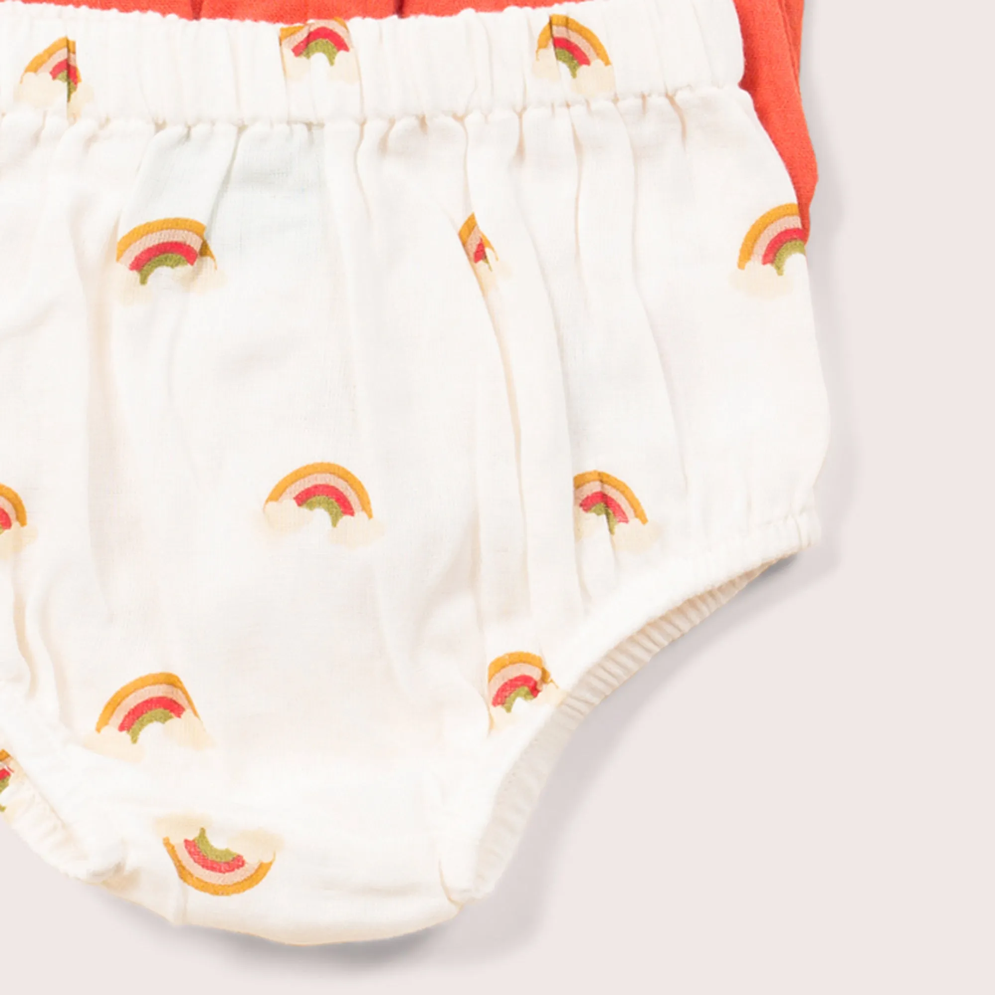 Summer Rainbows Organic Muslin Baby Bloomer Set - 2 Pack