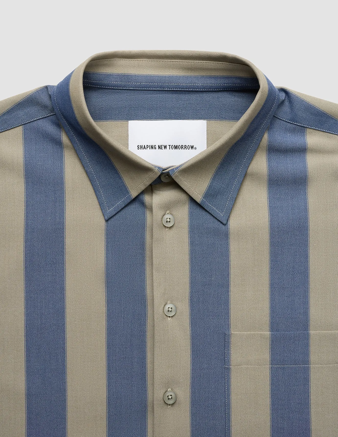 Tech Linen Casual Shirt Coastal Stripes