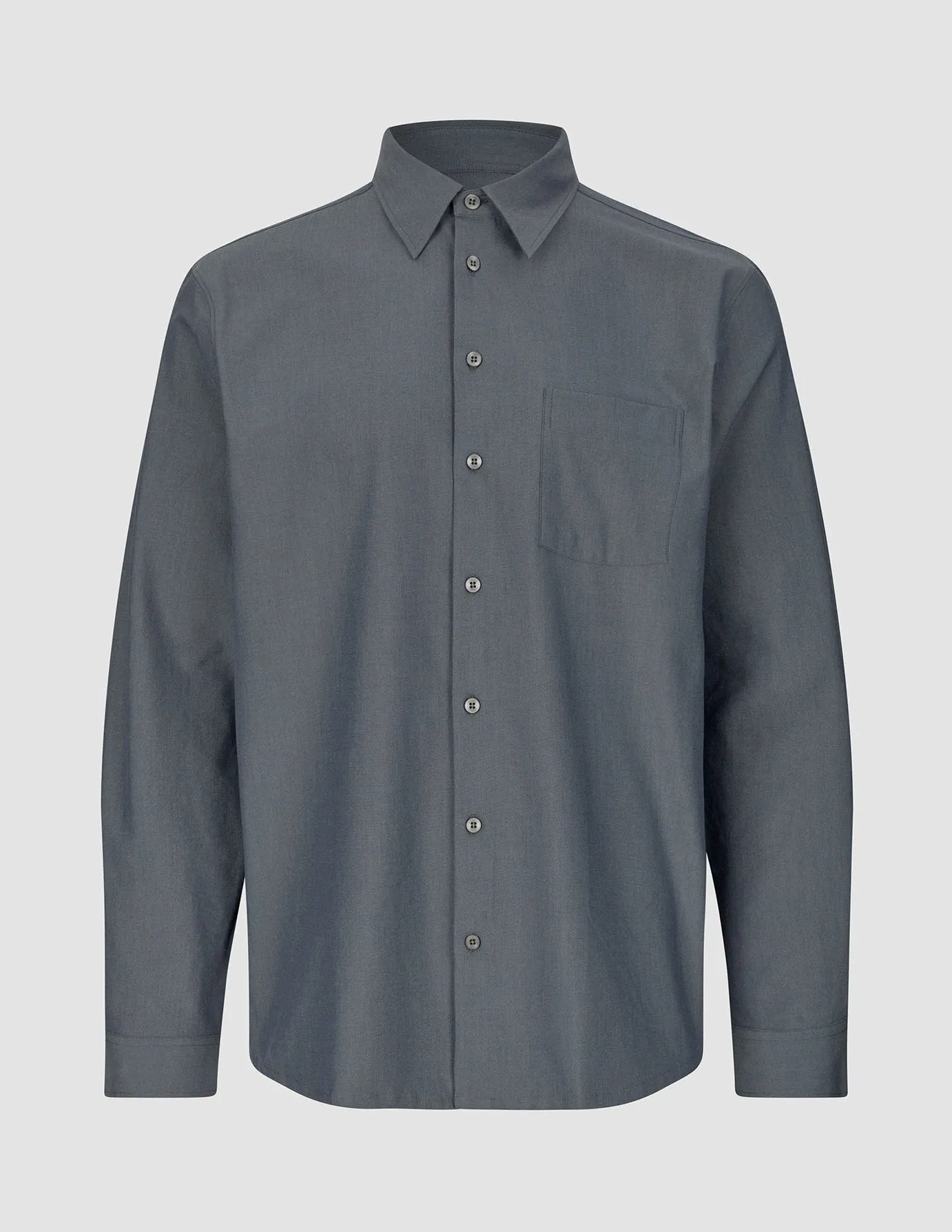 Tech Linen Casual Shirt Navy