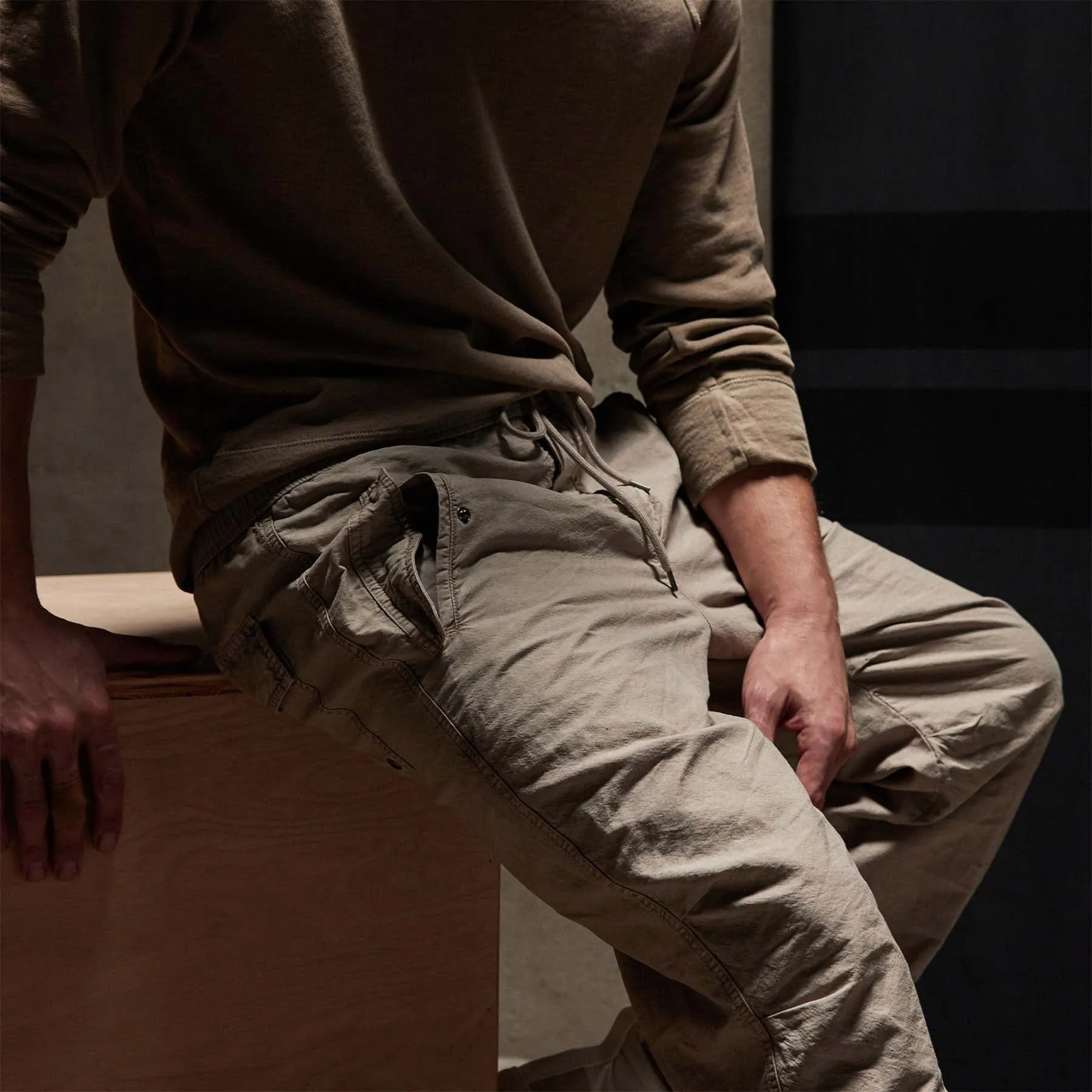 Textured Flight Pant - Toast Pigment