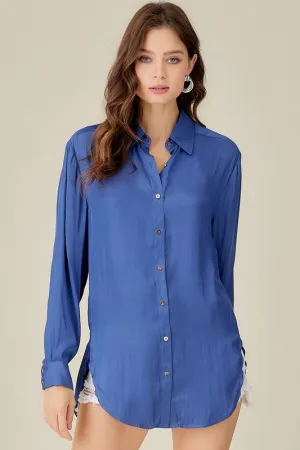 The Carmen top- Blue