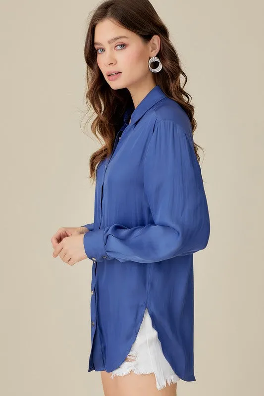 The Carmen top- Blue