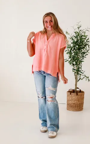 The Everyday Top in Coral