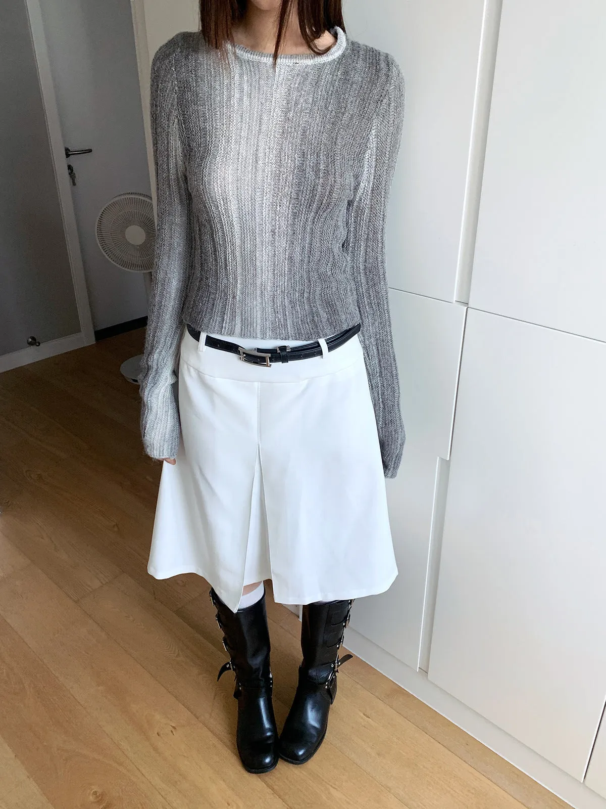 Tie-Dye Gradient Knitted Sweater