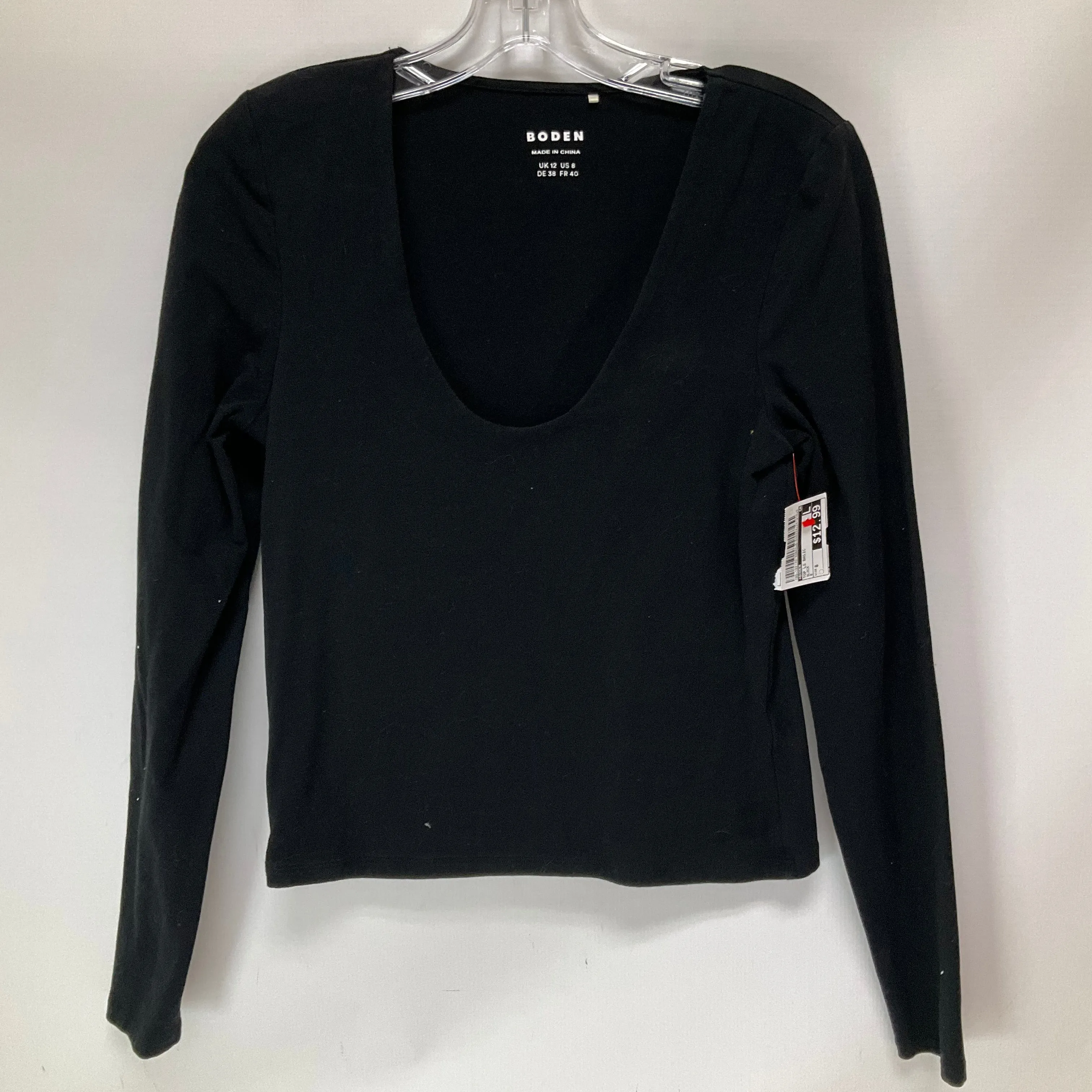 Top Long Sleeve Basic By Boden In Black, Size: 8