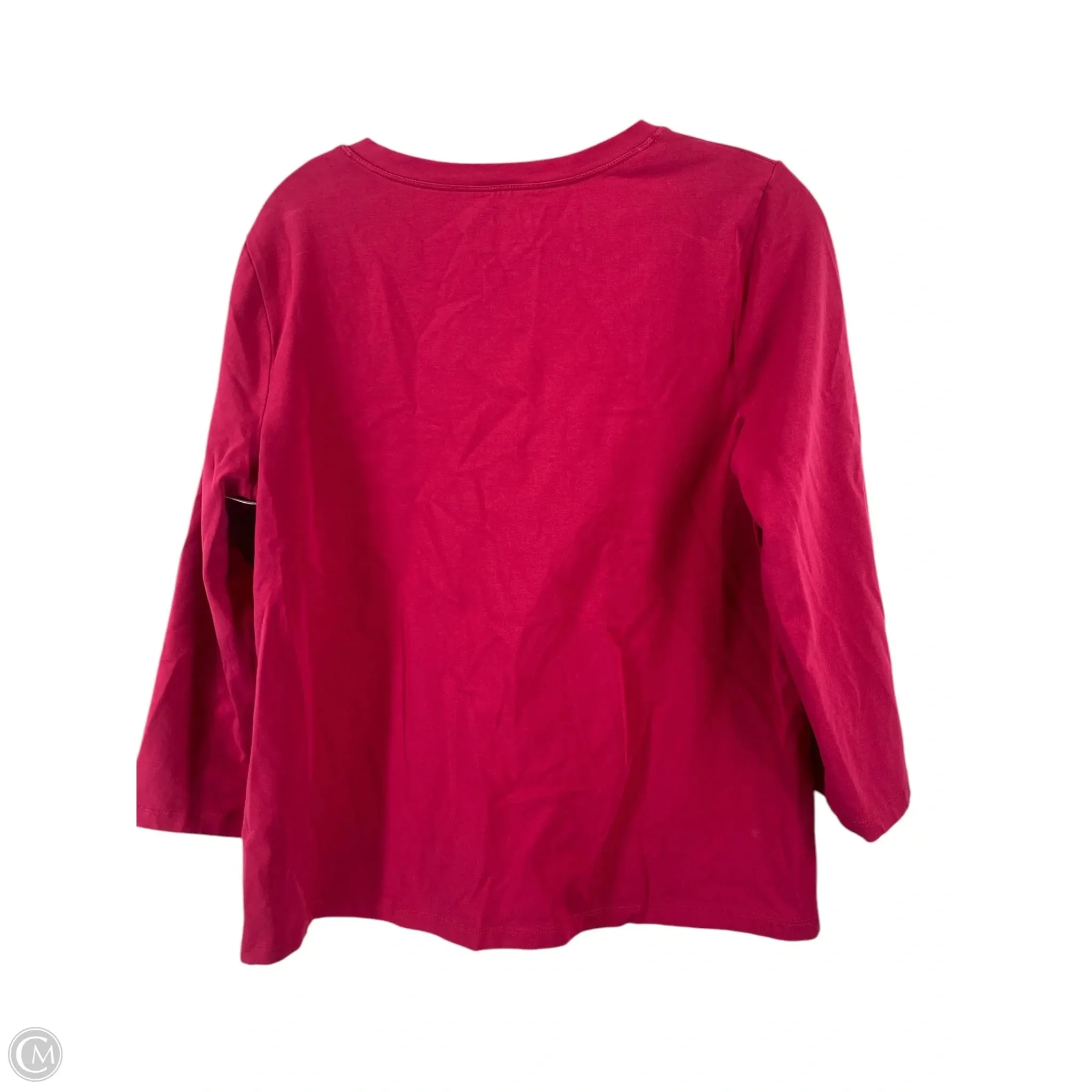 Top Long Sleeve Basic By Chicos In Pink, Size: 2