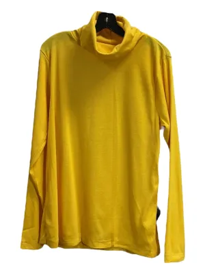 Top Long Sleeve Basic By Clothes Mentor In Yellow, Size: 2x