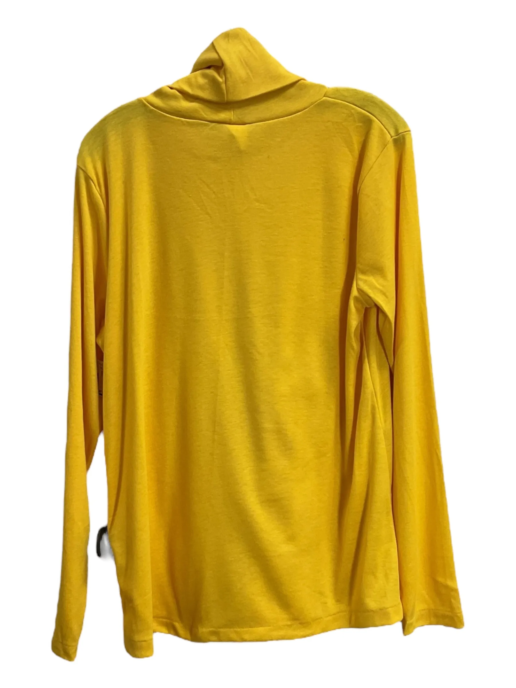 Top Long Sleeve Basic By Clothes Mentor In Yellow, Size: 2x