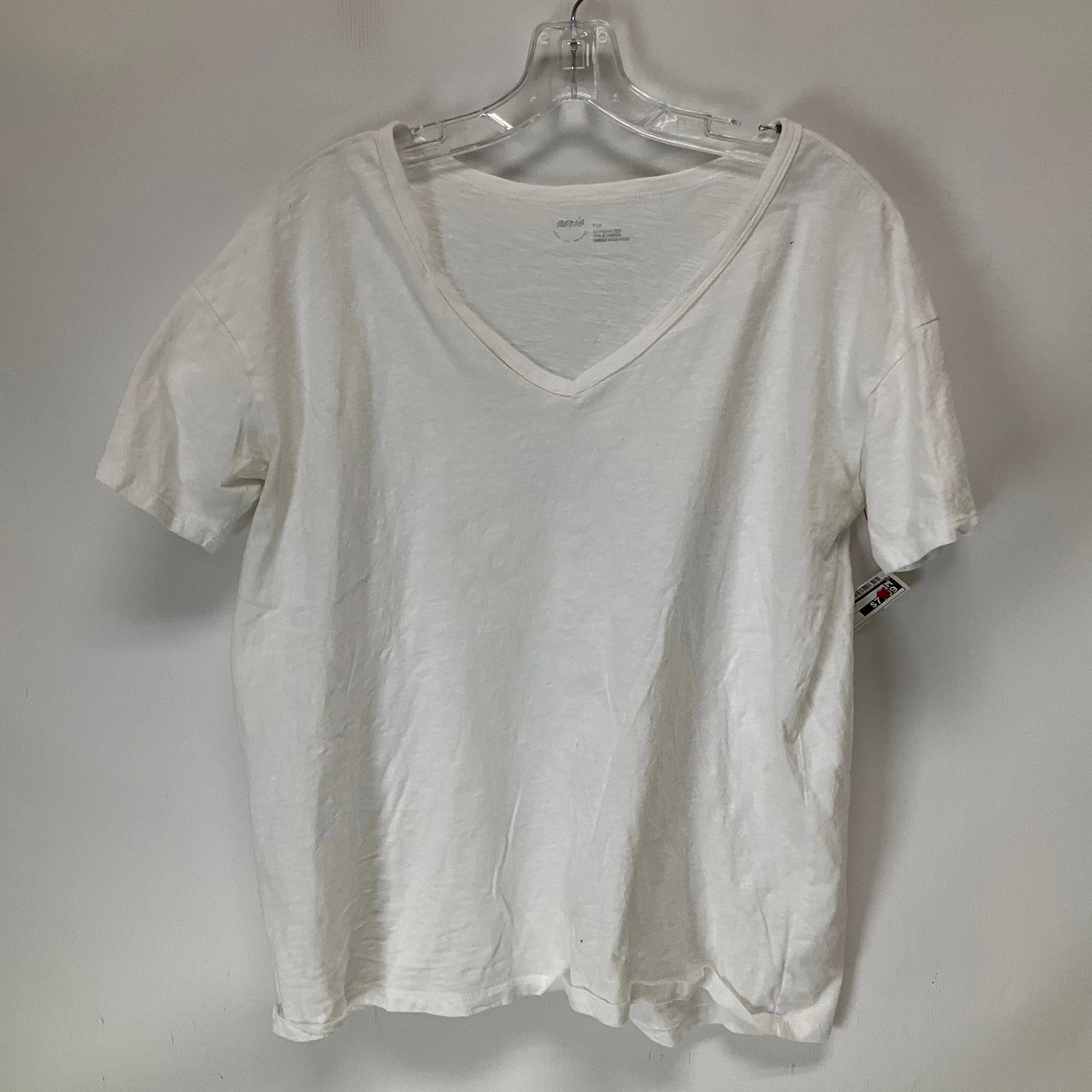 Top Short Sleeve Basic By Aerie In White, Size: S