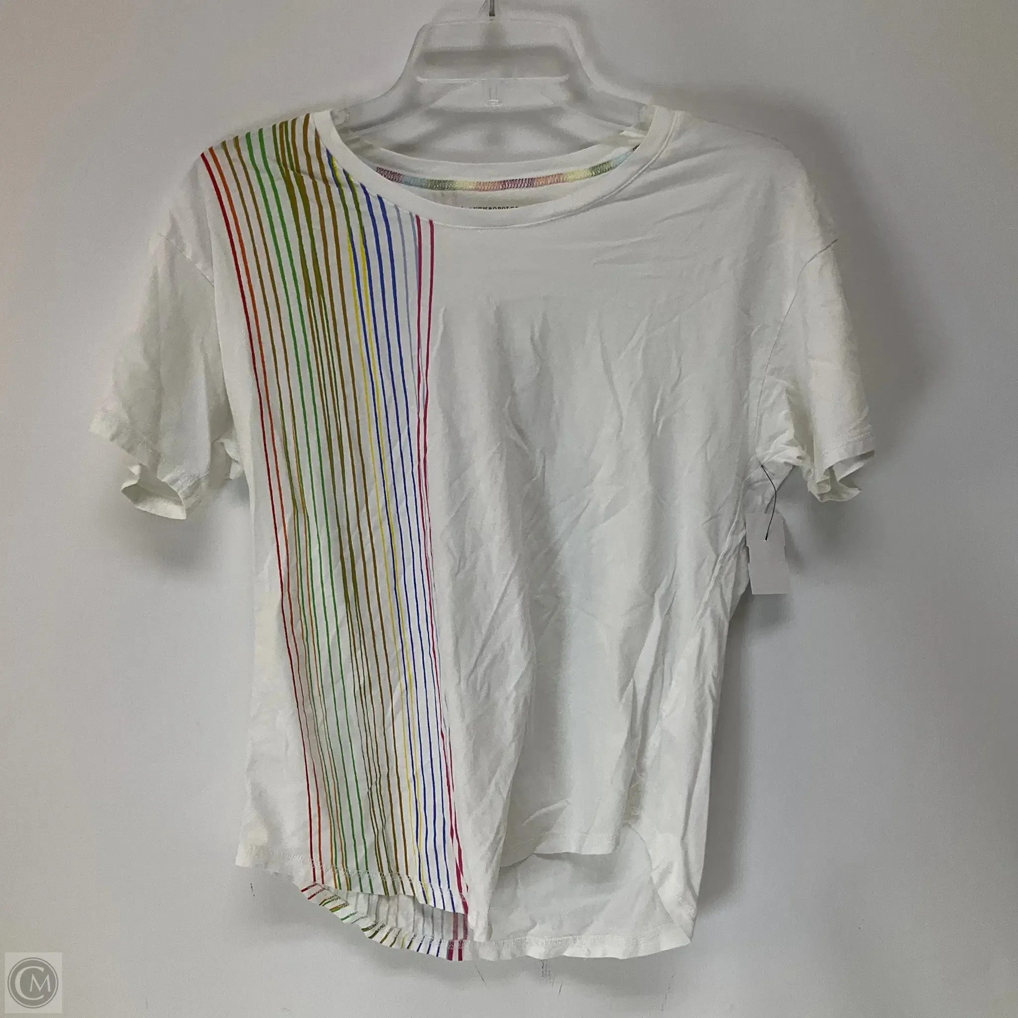 Top Short Sleeve Basic By Anthropologie In Multi-colored, Size: S