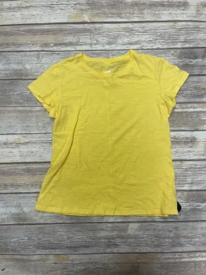 Top Short Sleeve Basic By Lc Lauren Conrad In Yellow, Size: L